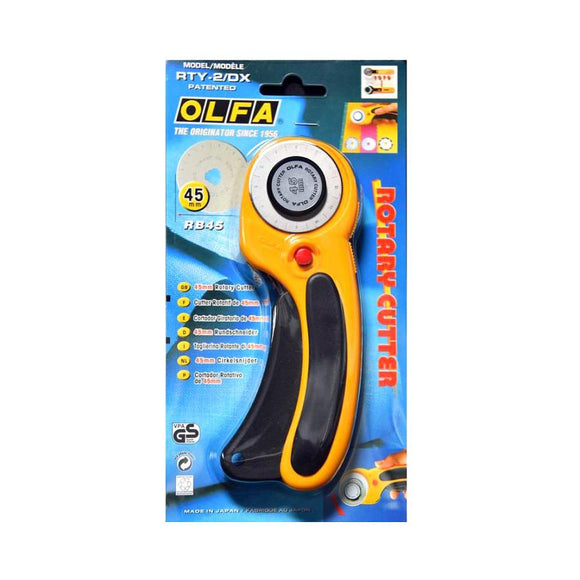 Olfa RTY-2\DX Deluxe Rotary Cutter, 45 mm - Nejoom Stationery
