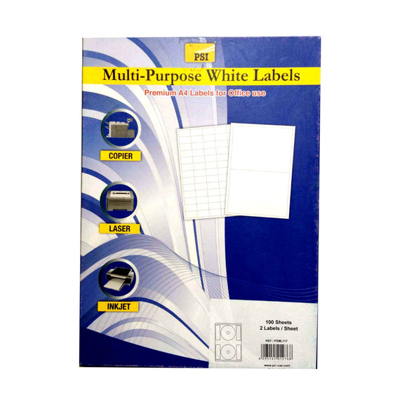 PSI Multipurpose White CD Labels 114mm - Nejoom Stationery