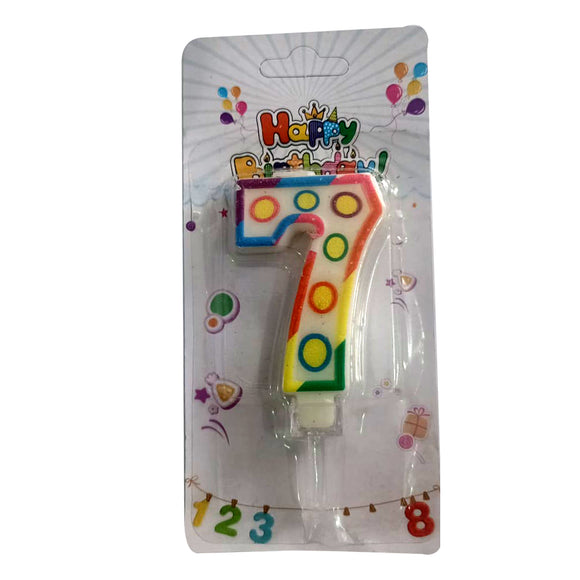 Party Time Birthday Anniversary Number Candles - Nejoom Stationery