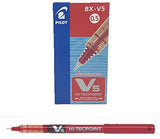 Pilot Hi-Tec point V5 Liquid Ink Rollerball pen Black Blue Red Fine Tip - Nejoom Stationery