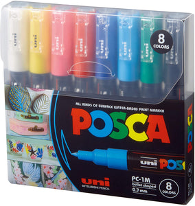 Posca Paint Marker Pen Fine Point  Bullet 8 colors PC-1M - Nejoom Stationery