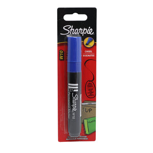 Sharpie Permanent Markers Chisel Tip W10 Blue 1pc