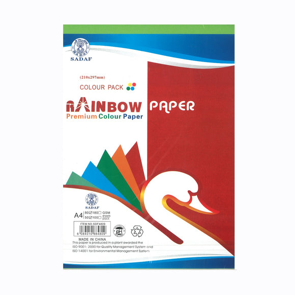Sadaf Rainbow Paper 50sheets/pkt - Nejoom Stationery