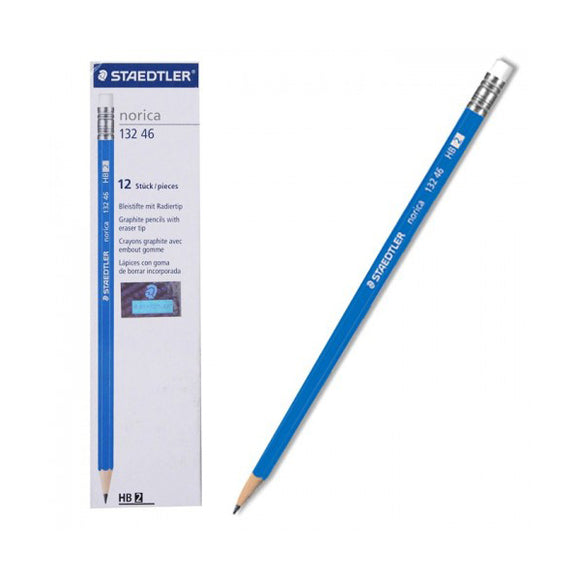 Staedtler Norica Pencil with Rubber Tip 12 pieces - ST-132-46-A53 - Nejoom Stationery