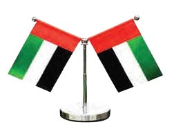 UAE National Day Table Top Flag - Silver
