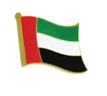 UAE National Day Flag Metal Badge Gold, Silver