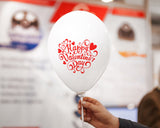 Printed Balloons for Valentines Day Decorations 100pcs - Nejoom Stationery