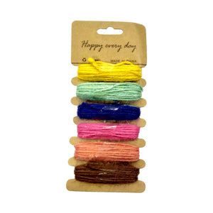 Jute Gift Wrapper Multi Color Thread Jute Cord - Nejoom Stationery
