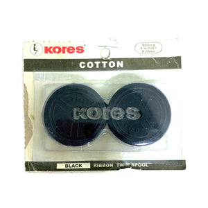 Kores Cotton Black Ribbon Swin Spool - Nejoom Stationery