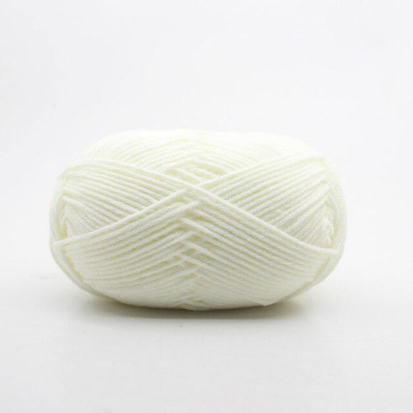 Knitting Yarn Crochet 25g White - Nejoom Stationery