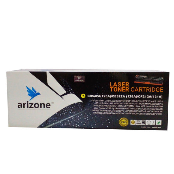 Arizone lase Toner Cartridge cb542a-(125a)-ce322a-(128a)- cf212a(131a) - Nejoom Stationery