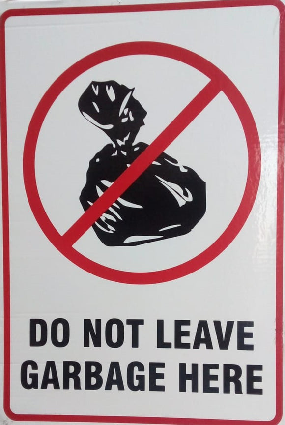 Do Not Leave Garbage Here - Sticker - Nejoom Stationery