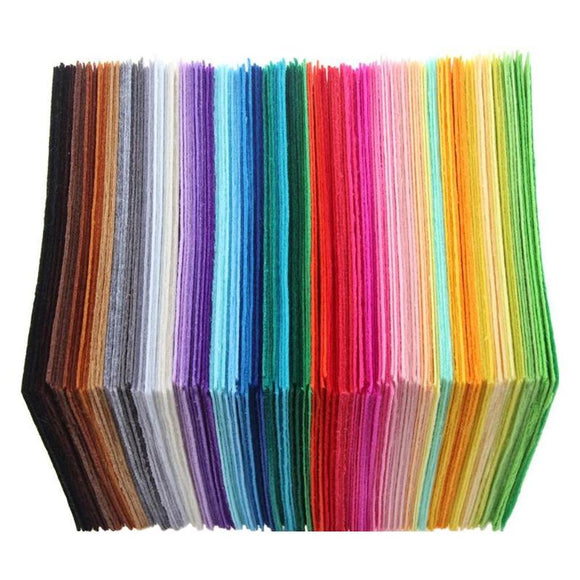 40pcs/set Non-Woven Felt Fabric Polyester Cloth Felt Fabric DIY Bundle for Sewing Doll Handmade Craft Thick Home Decor Colorful