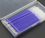 40pcs Heat Erasable Pen High Temperature Disappearing Fabric Marker Refills with Storage Box Fabric Craft Tailoring Accessories