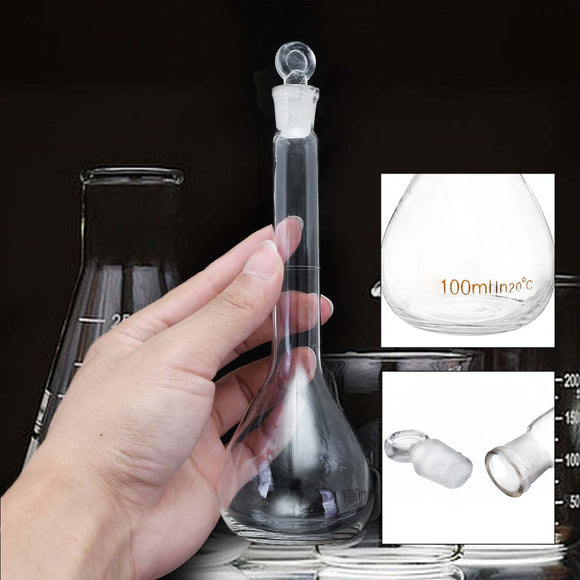 5-100ml 50ml Lab Glass Volumetric Flask with Stopper Lab Chemistry Glassware  Laboratory Equipment