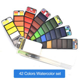 Solid Watercolor Paint Set - Nejoom Stationery