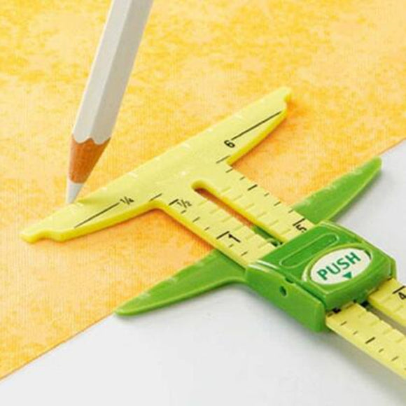 High Quality 5-IN-1 Sliding Gauge with measuring sewing tool - Nejoom Stationery
