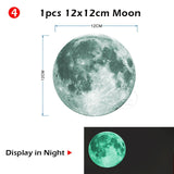 Luminous Moon and Stars Wall Stickers - Nejoom Stationery