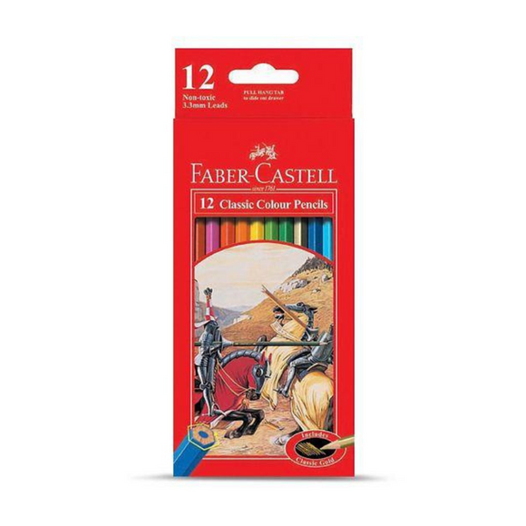 Faber-Castell 12 color pencil Long - Nejoom Stationery
