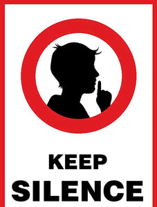 Keep Silence Sticker - Nejoom Stationery